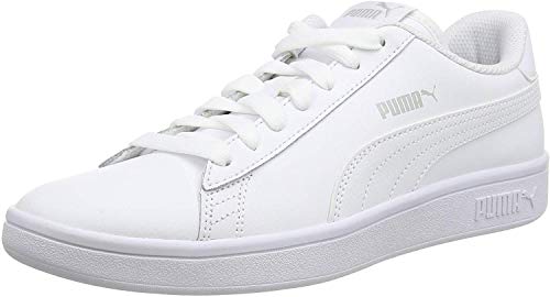 PUMA Smash V2 L, Zapatillas Unisex Adulto, Blanco White White, 39 EU