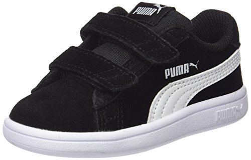 PUMA Smash V2 SD V Inf, Zapatillas Unisex niños, Negro Black White, 27 EU