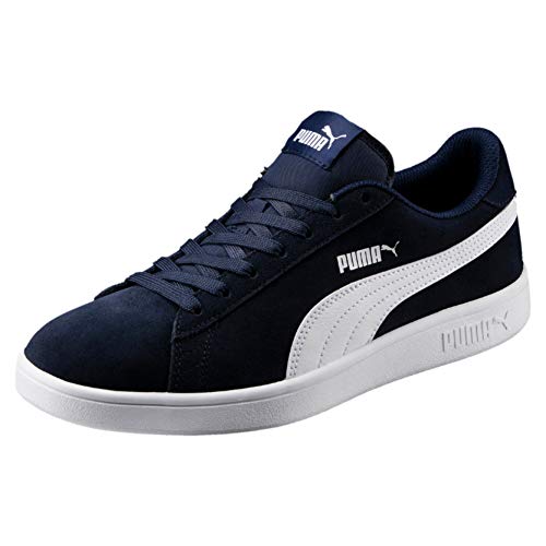 PUMA Smash v2, Zapatillas Unisex Adulto, Azul (Peacoat White), 43 EU