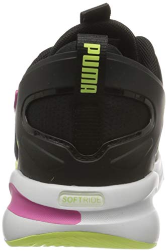 PUMA SOFTRIDE Rift Tech WN'S, Zapatillas para Correr de Carretera para Mujer, Negro Black/Fizzy Yellow, 42 EU