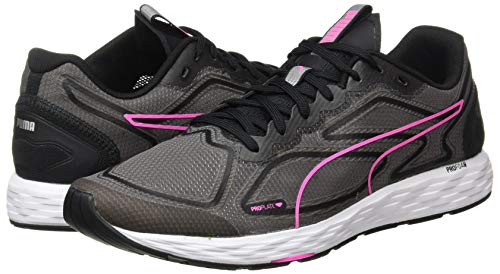PUMA Speed 300 Racer 2 Wn's, Zapatillas para Correr de Carretera Mujer, Negro Black/Luminous Pink, 37.5 EU
