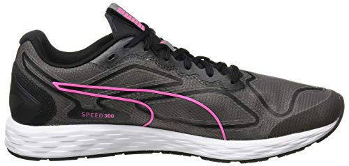PUMA Speed 300 Racer 2 Wn's, Zapatillas para Correr de Carretera Mujer, Negro Black/Luminous Pink, 41 EU