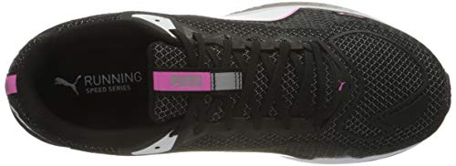PUMA Speed Sutamina 2 Wn's, Zapatillas para Correr de Carretera Mujer, Negro Black White/Luminous Pink, 37.5 EU