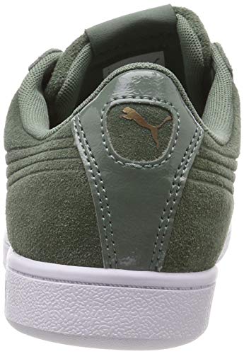 Puma Suede Heart Velvet Rope, Zapatillas para Mujer, Verde (Khaki 001), 38 EU