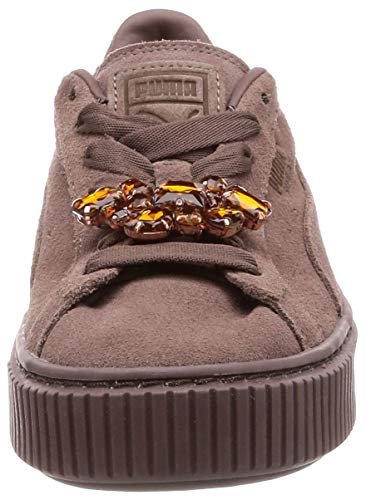 PUMA Suede Platform Gem Wn's, Zapatillas Mujer, Marrón (Peppercorn-Peppercorn 02), 40 EU