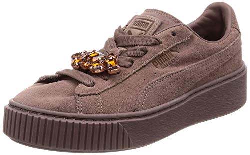 PUMA Suede Platform Gem Wn's, Zapatillas Mujer, Marrón (Peppercorn-Peppercorn 02), 40 EU