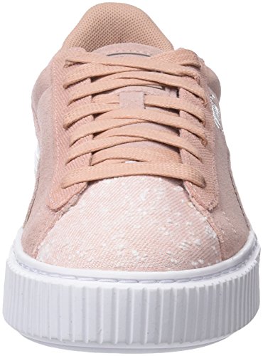 Puma Suede Platform Pebble Wn's, Zapatillas Mujer, Beige (Peach Beige White), 37 EU