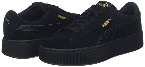 PUMA Vikky Stacked SD, Zapatillas de Deporte Mujer, Negro Black Black, 38 EU