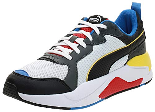 PUMA X-Ray, Zapatillas Unisex Adulto, Blanco White Black/Dark Shadow/High Risk Red/Palace Blue, 44 EU