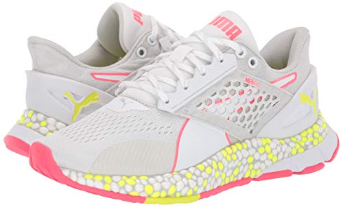 PUMA Zapatilla híbrida Astro para mujer, blanco (Blanco/amarillo/rosa (puma whiteyellow alert-pink alert)), 42.5 EU