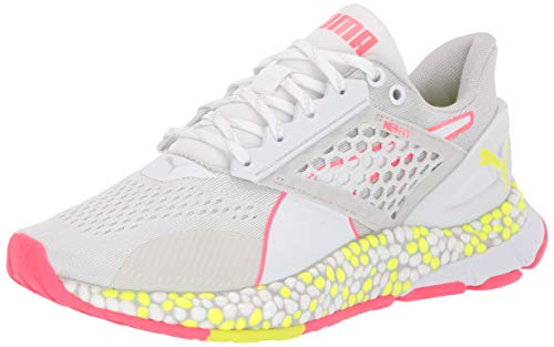 PUMA Zapatilla híbrida Astro para mujer, blanco (Blanco/amarillo/rosa (puma whiteyellow alert-pink alert)), 42.5 EU
