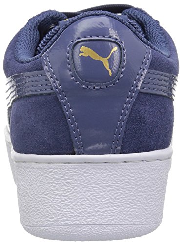 PUMA Zapatillas de plataforma Vikky para mujer, azul (Índigo azul-índigo), 39.5 EU