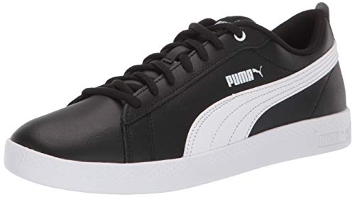 PUMA Zapatillas Smash V2 para mujer, negro (Negro/Blanco), 38 EU