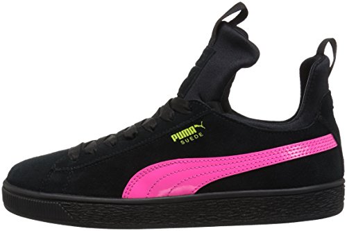 PUMAPUMA-367356 - Suede Fierce Patent Block Jr Unisex Niños, Negro (Puma Black-Knockout Pink-Sulphur Spring), 6 M US Niño Grande