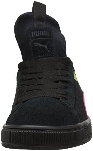 PUMAPUMA-367356 - Suede Fierce Patent Block Jr Unisex Niños, Negro (Puma Black-Knockout Pink-Sulphur Spring), 6 M US Niño Grande