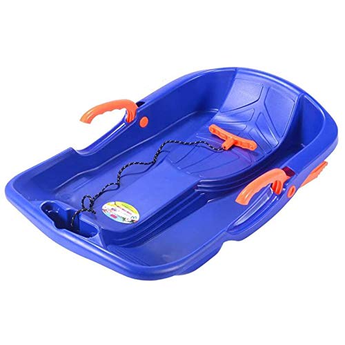 QenDsx Trineo De Nieve De Invierno, Mini Trineo De Tracción Descenso Trineo Flexible con Cómoda Cuerda De Tracción Deporte Al Aire Libre Sprinter Trineo Niños Pequeños Niños Jóvenes