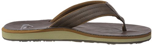 Quiksilver Carver Nubuck-Sandals For Men, Zapatos de Playa y Piscina Hombre, Marrón (Demitasse-Solid Ctk0), 45 EU