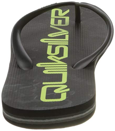 Quiksilver Molokai Art, Flip-Flop para Hombre, Black/Green/Black, 43 EU