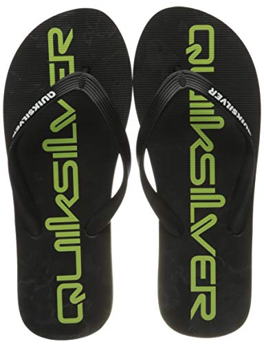 Quiksilver Molokai Art, Flip-Flop para Hombre, Black/Green/Black, 43 EU