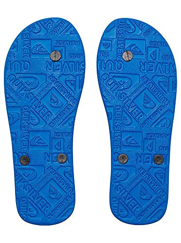 Quiksilver Molokai-Flip-Flops For Men, Zapatos de Playa y Piscina para Hombre, Negro (Negro/(Xkbk Black/Blue/Black) Xkbk), 44 EU