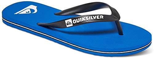 Quiksilver Molokai-Flip-Flops For Men, Zapatos de Playa y Piscina para Hombre, Negro (Negro/(Xkbk Black/Blue/Black) Xkbk), 44 EU