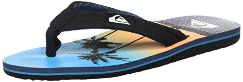 Quiksilver Molokai Layback, Zapatos de Playa y Piscina Hombre, Multicolor (Black/Blue/Blue Xkbb), 42 EU