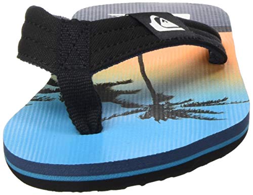 Quiksilver Molokai Layback, Zapatos de Playa y Piscina Hombre, Multicolor (Black/Blue/Blue Xkbb), 42 EU