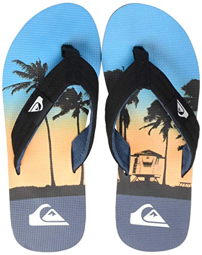 Quiksilver Molokai Layback, Zapatos de Playa y Piscina Hombre, Multicolor (Black/Blue/Blue Xkbb), 42 EU