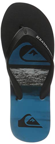 Quiksilver Molokai Panel, Chanclas Hombre, Black Blue Black, 42 EU