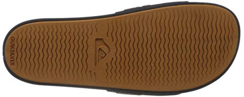 Quiksilver Rivi Slide, Sandalias con Punta Abierta Hombre, Negro (Blue/Brown/Blue Xbcb), 45 EU