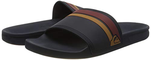 Quiksilver Rivi Slide, Sandalias con Punta Abierta Hombre, Negro (Blue/Brown/Blue Xbcb), 45 EU