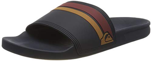 Quiksilver Rivi Slide, Sandalias con Punta Abierta Hombre, Negro (Blue/Brown/Blue Xbcb), 45 EU