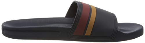 Quiksilver Rivi Slide, Sandalias con Punta Abierta Hombre, Negro (Blue/Brown/Blue Xbcb), 45 EU