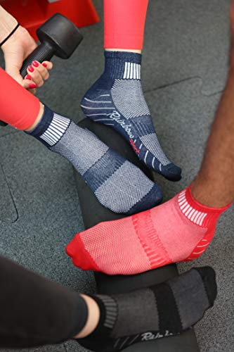 Rainbow Socks - Hombre Mujer Calcetines Deporte Colores de Algodón - 12 Pares - Multicolor - Talla 42-43