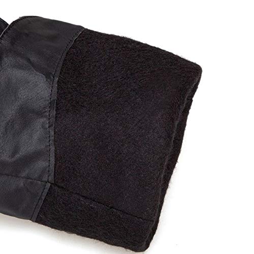 RAZAMAZA Mujer Clásica Tacón Alto Botas Altas Tacón Ancho Botas Puntiagudo Sin Cordones Zapatos Botas Altas Black Talla 44 Asian