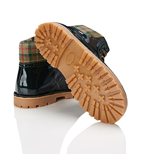 RED WAGON Botines de Charol para Niños, Verde (Green), 29 EU