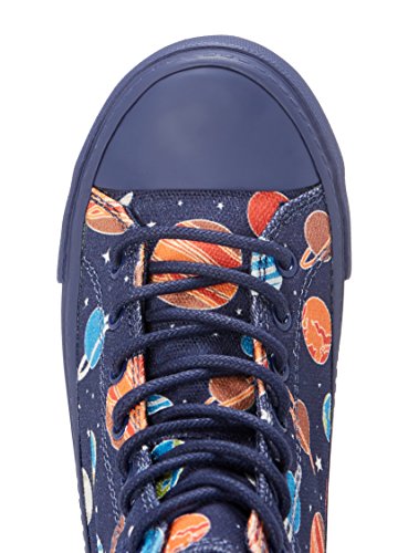 RED WAGON Zapatillas Altas para Niños, Multicolor (Space Print), 34.5 EU