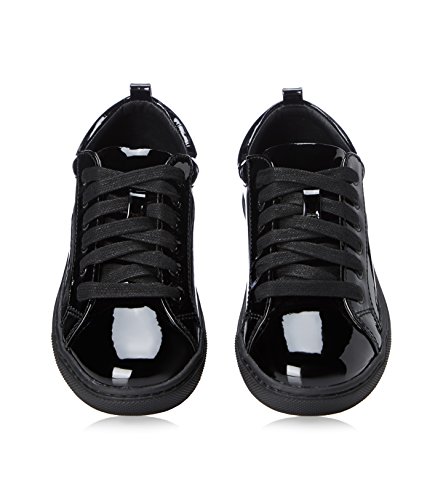 REDWAGON Zapatillas de Charol para Niñas, Negro (Black Patent), 30.5 EU
