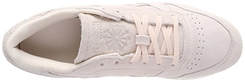 Reebok CL LTHR Shimmer, Zapatillas Mujer, Rosa Pale Pink Matte Silver Chalk 000, 37.5 EU
