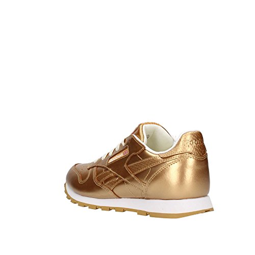 Reebok Classic Leather Metallic, Zapatillas de Running Mujer, Dorado (RBK Brass/White), 36.5 EU