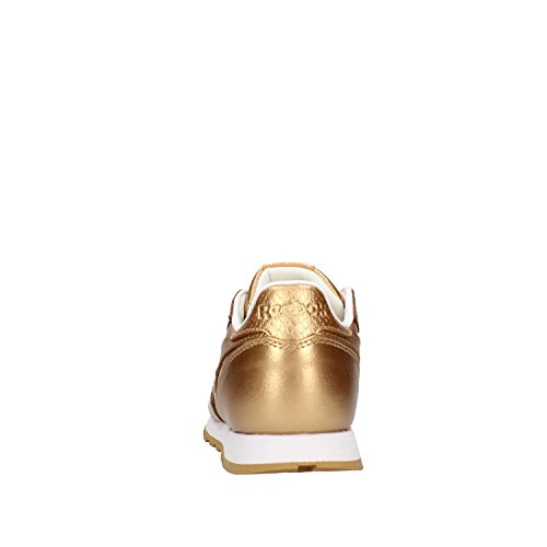 Reebok Classic Leather Metallic, Zapatillas de Running Mujer, Dorado (RBK Brass/White), 36.5 EU