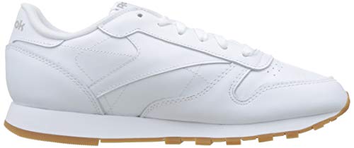 Reebok Classic Leather Zapatillas, Mujer, Blanco (Int-White / Gum), 40.5 EU