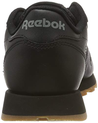 Reebok Classic Leather Zapatillas, Mujer, Negro (Int / Black / Gum), 35 EU