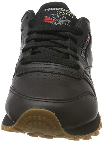 Reebok Classic Leather Zapatillas, Mujer, Negro (Int / Black / Gum), 35 EU