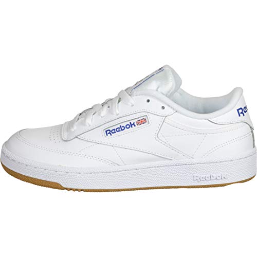 Reebok Club C 85, Sneaker Hombre, Blanco (INT White/Royal Gum), 43 EU