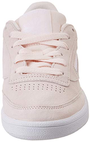 Reebok Club C 85 Trim NBK, Zapatillas de Tenis Mujer, Rosa (Pale Pink/White/Powder Grey 000), 38 EU