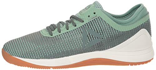Reebok Crossfit Nano 8.0 Flexweave - Zapatillas de crossfit para mujer, Verde (Verde industrial/Gris tiza.), 35.5 EU