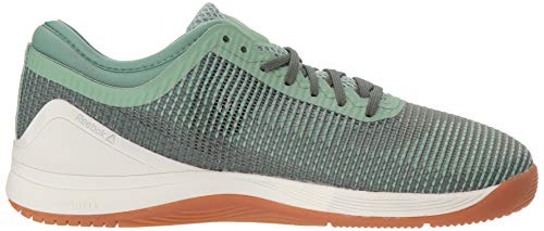 Reebok Crossfit Nano 8.0 Flexweave - Zapatillas de crossfit para mujer, Verde (Verde industrial/Gris tiza.), 35.5 EU