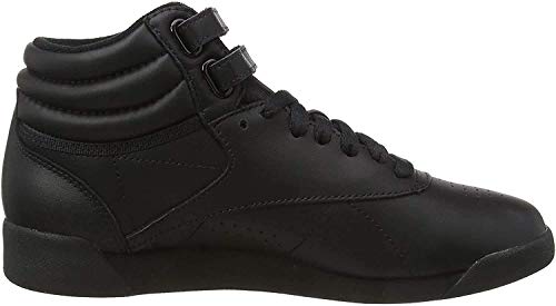 Reebok Freestyle Hi - Zapatillas de cuero para mujer, Negro (Black), 40 EU