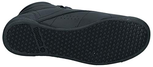 Reebok Freestyle Hi - Zapatillas de cuero para mujer, Negro (Black), 40 EU